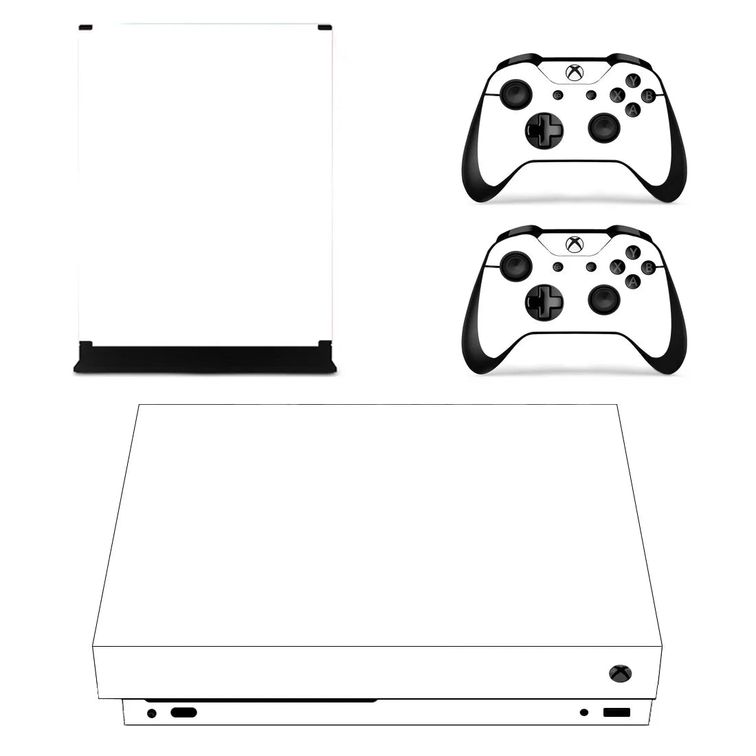 Personalización, diseño personalizado, vinilos adhesivos para cubrir completamente la consola y el mando de Xbox One X