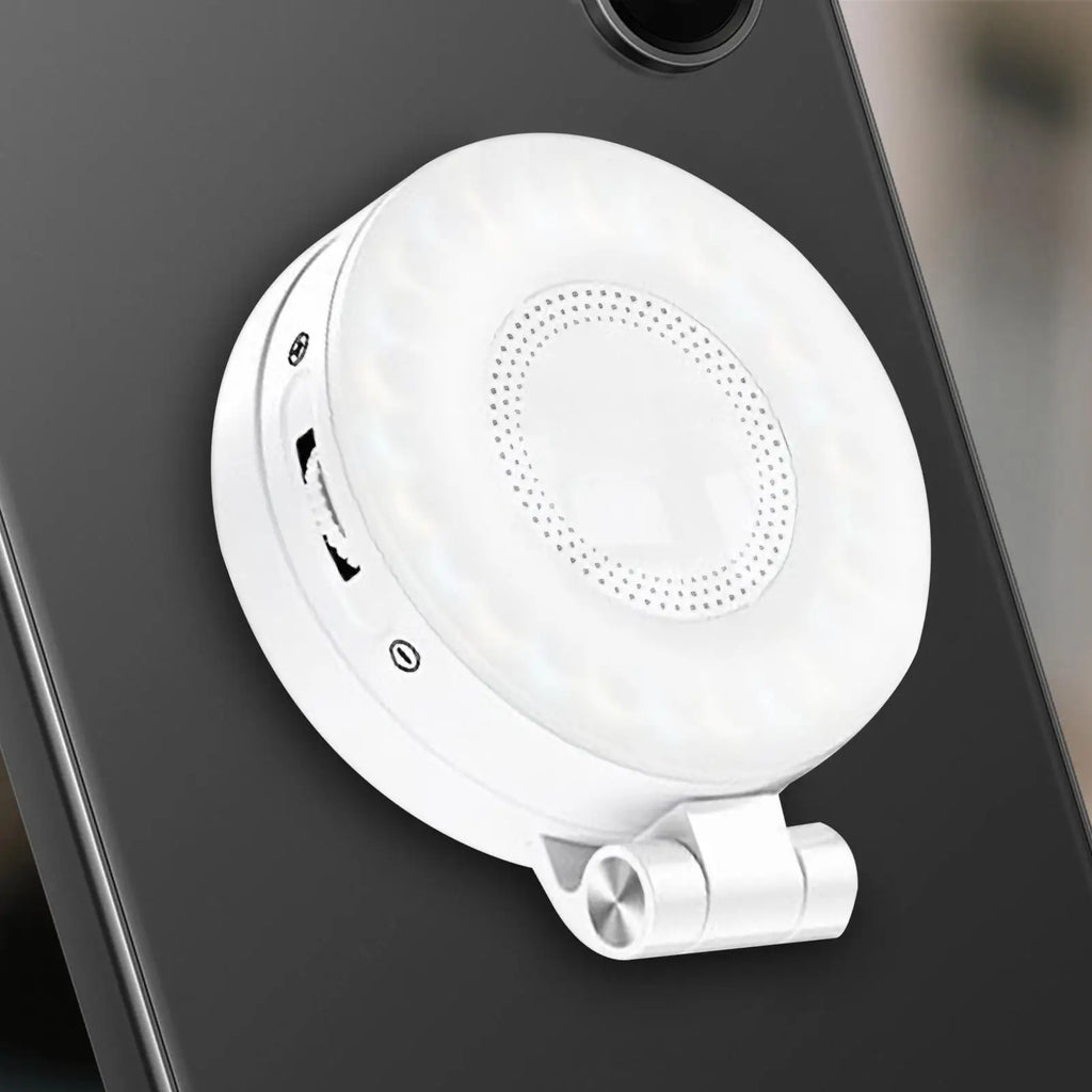 Luz de Selfie para teléfono, luz de relleno magnético para teléfono para grabación de vídeo, 3 modos de iluminación ajustable para maquillaje, cámara web para ordenador portátil