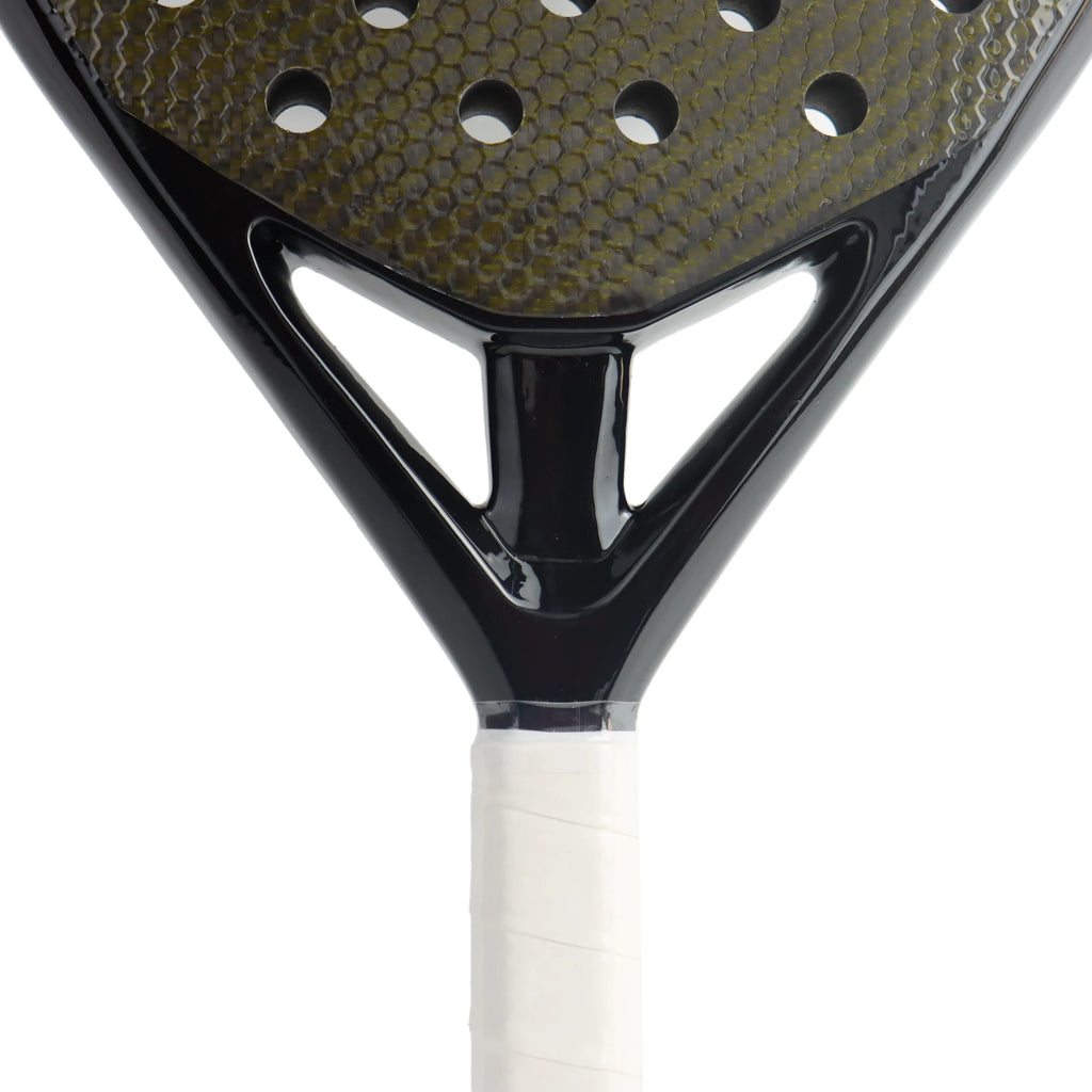 Raqueta de tenis profesional de fibra de carbono 3K/12K para hombres, superficie rugosa con núcleo de espuma viscoelástica suave Eva para entrenamiento