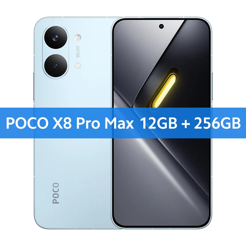 Global Version of the smartphone POCO X8 Pro Max, processor Dimensity 9500s, battery mAh, main camera 50 MP, HyperCharge W, NFC compatible