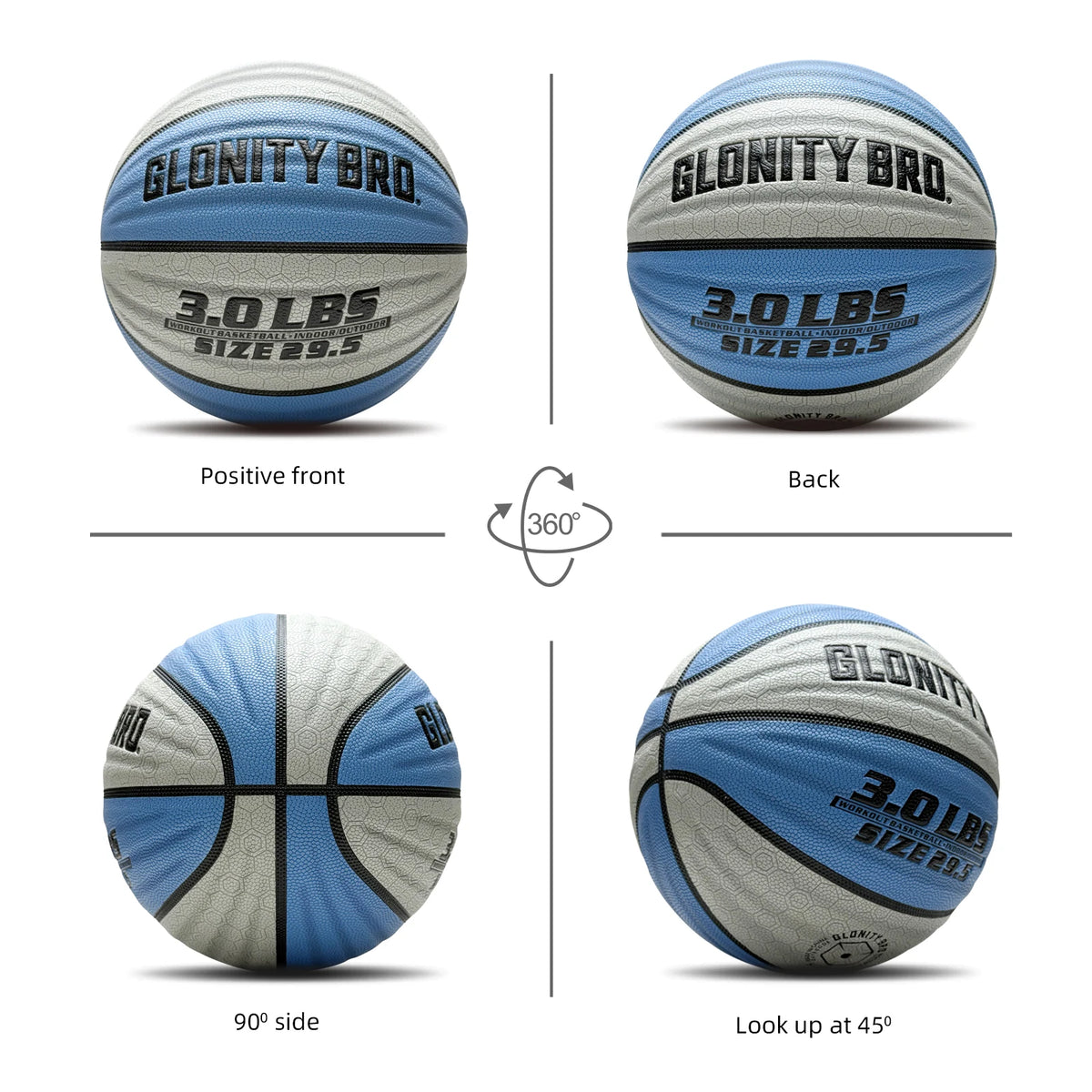 Baloncesto de entrenamiento pesado para interiores y exteriores, 28,5 "/29, 5", 2,2 libras/3 libras, baloncesto ponderado antideslizante para goteo, paso, habilidad de rebote