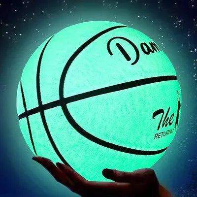 Baloncesto luminoso fluorescente tamaño 5 y tamaño 7 regalo al aire libre femenino resistente al desgaste estándar para niños y adultos