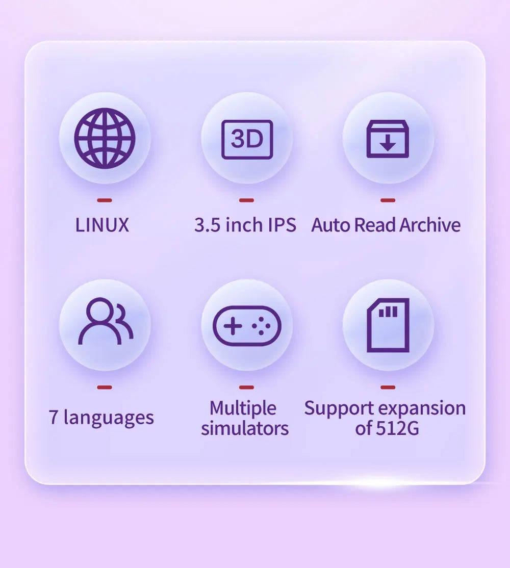 Consola de juegos retro portátil XU10 versión 2.0, sistema Linux, pantalla IPS de 3,5 pulgadas, batería de 3000 mAh, reproductor de videojuegos retro nostálgico