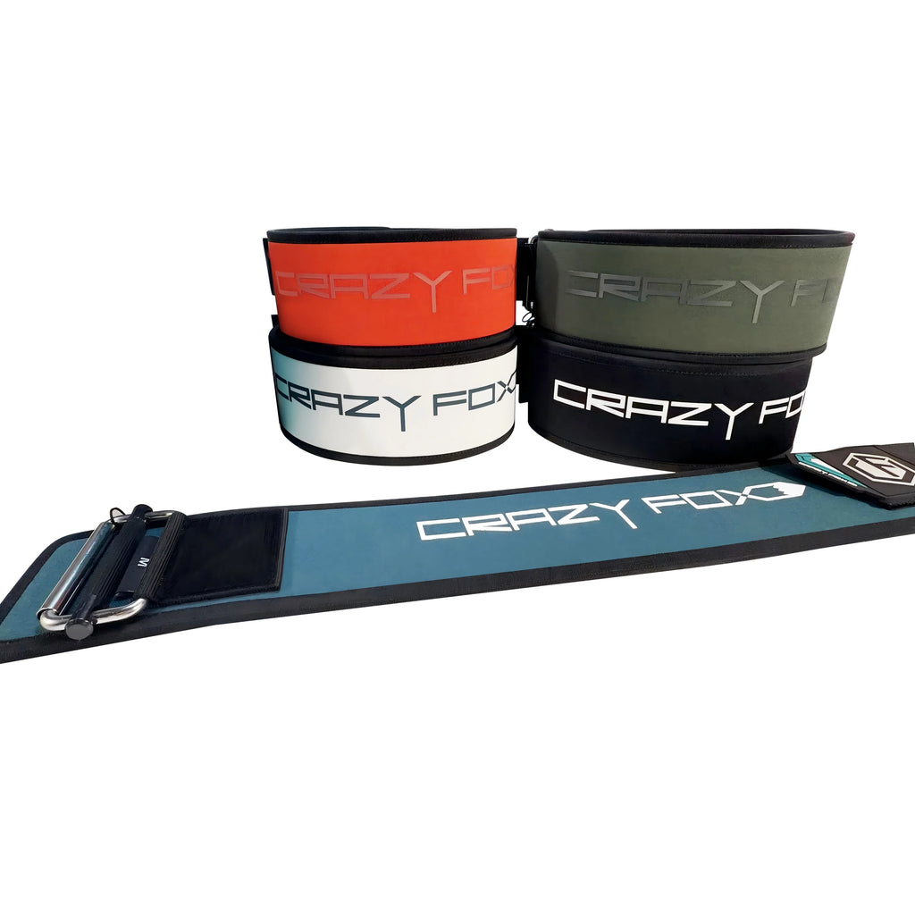 Crazyfox-Cinturón de levantamiento de pesas para gimnasio, curva ajustable, soporte Lumbar acolchado para espalda, mancuerna en cuclillas, entrenamiento de fuerza para Fitness