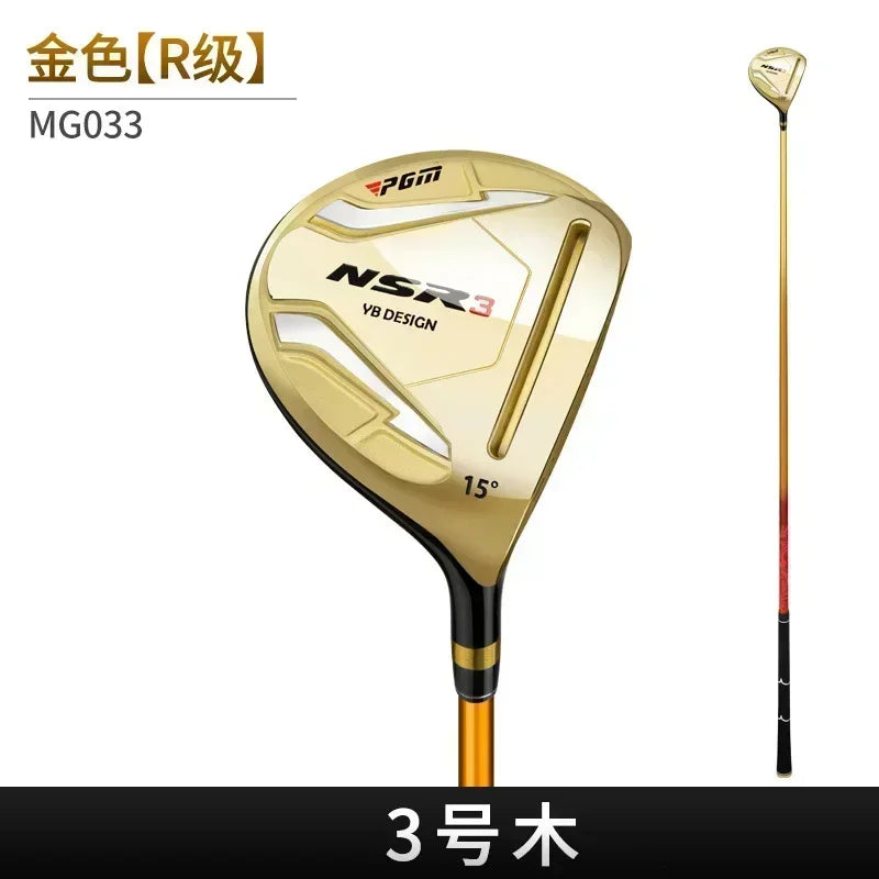 PGM NSR3 Palos de Golf para Hombre 1/3/5/4H R/S Hierro Madera Driver Aleación de Titanio Ultraligero para Diestros Ángulo