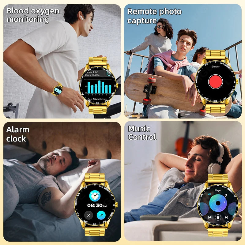 LIGE New IP68 Waterproof Heart Rate Monitor 2025 Smart Watch Men Full Touch Screen Sport Fitness Watch Bluetooth Call Smartwatch