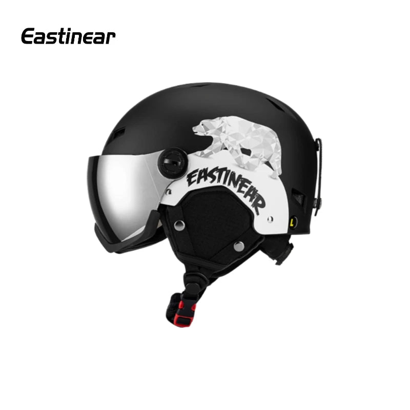 Casco de esquí Horntour, gafas de nieve para hombres en uno, casco de Snowboard antiimpacto para mujeres adultas, casco de seguridad para Snowboard, monopatín y esquí