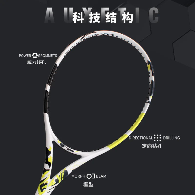 Raqueta de Tenis de Carbono Completo para Adultos, Estudiantes Universitarios, Hombres y Mujeres, Profesional, para Competencia