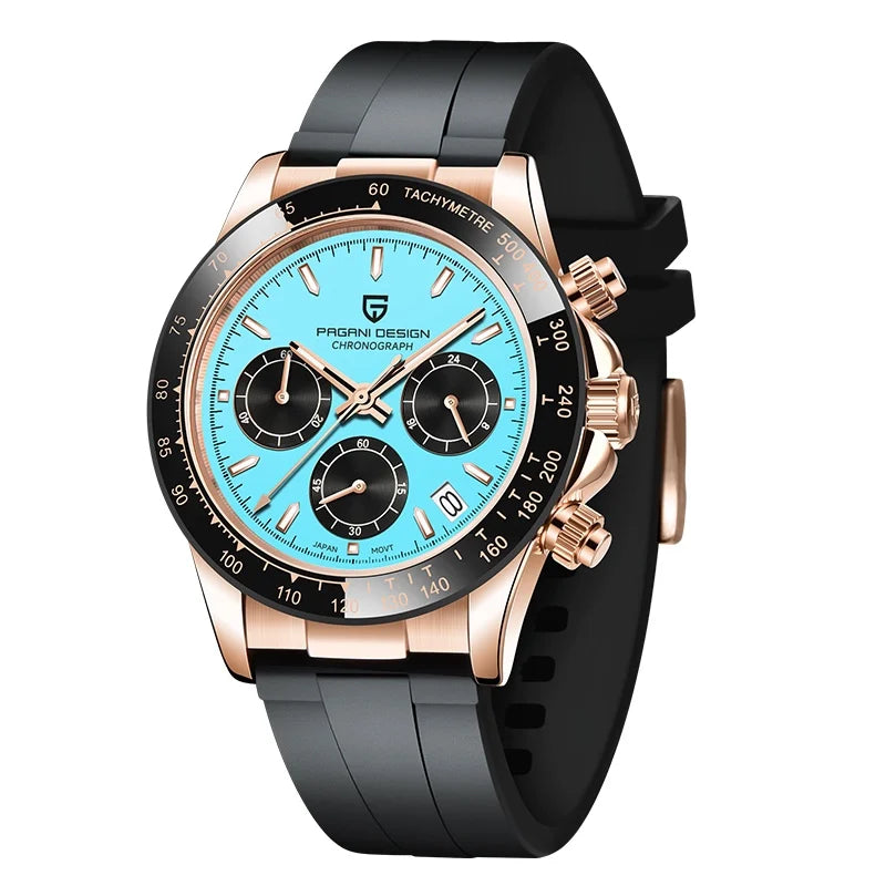 PAGANI DESIGN 2026 New Men Quartz Watches VK63 Sapphire Glaa Stainless Steel Waterproof Top Brand Chronograph Reloj Hombre