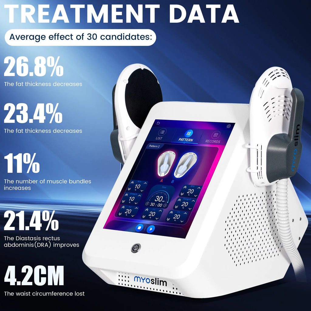 Máquina esculpida EMS RF, grasa reducida, MYOslim, escultura corporal, adelgazante, dispositivo electromagnético portátil de estimulación muscular pélvica