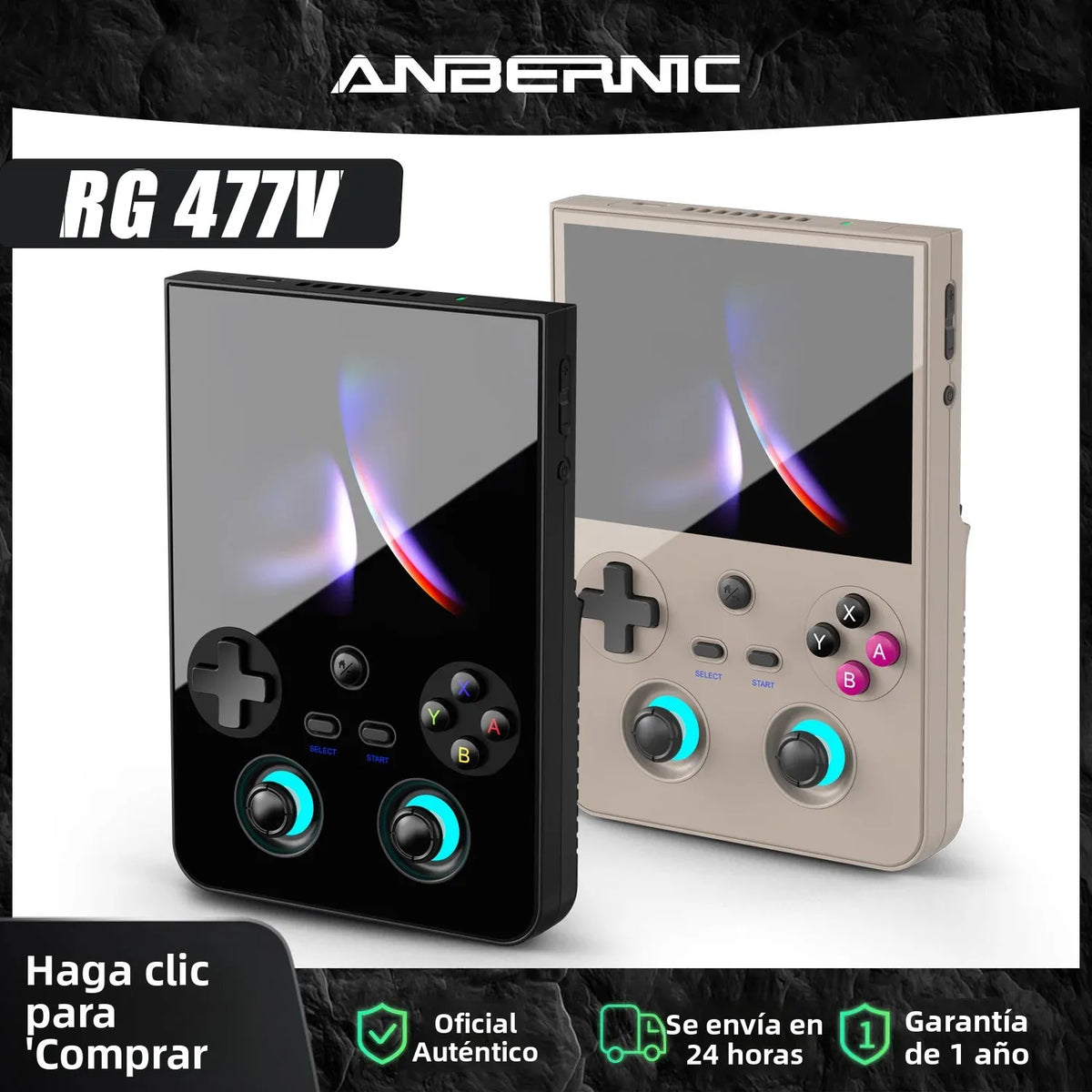 Anbernic RG 477V Retro Game Console Android 14 Dimensity 8300 Game Player 4.7' LTPS In-Cell Screen 5500mAh Wi-Fi 6E Hall Joystic