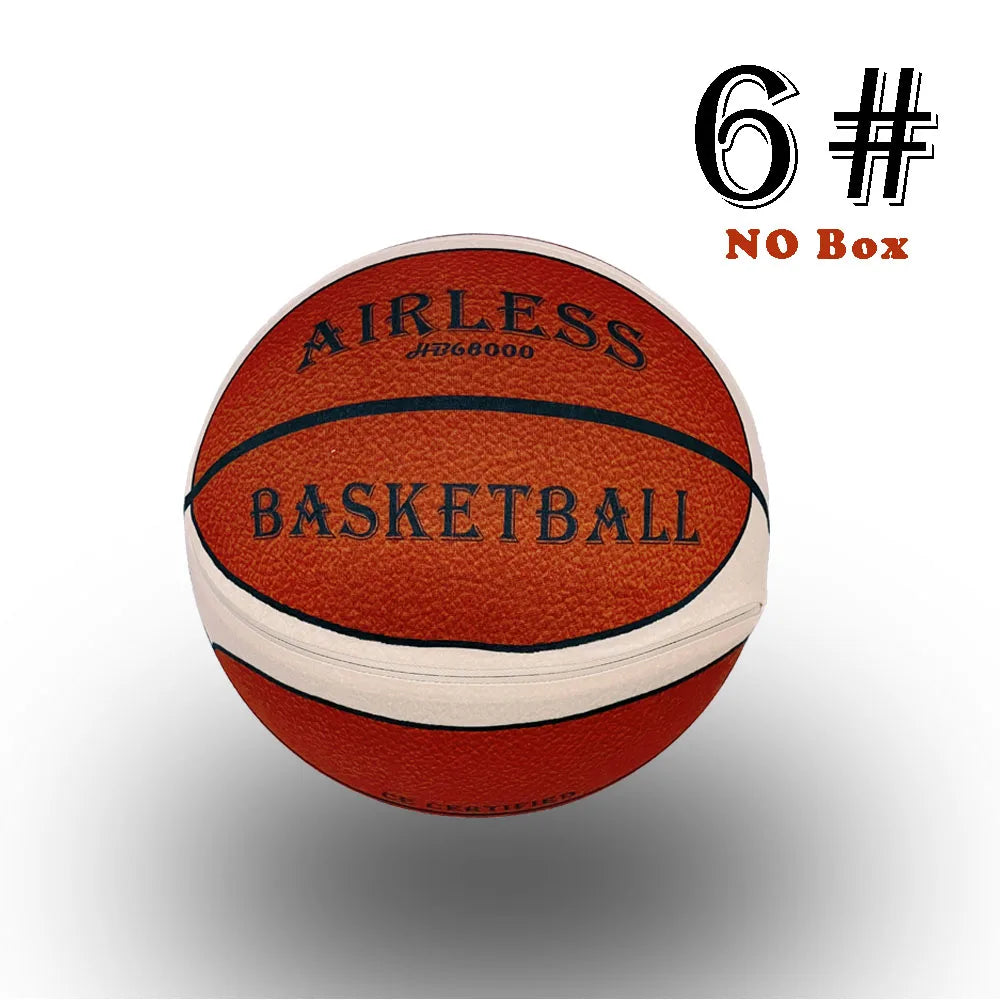 Funda de tela de baloncesto silenciosa para interiores, talla 7 # /6 # /5 #   Pelota silenciosa de espuma suave y elástica, pelota deportiva sin ruido, juego deportivo para adultos y niños