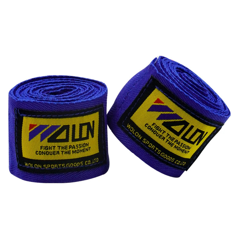 Vendaje de boxeo de algodón, 2 uds., 1,5/2/3/5M, correa deportiva, Sanda Kick Boxing, guantes de mano MMA, cinturón Protector, envolturas deportivas de boxeo, vendaje