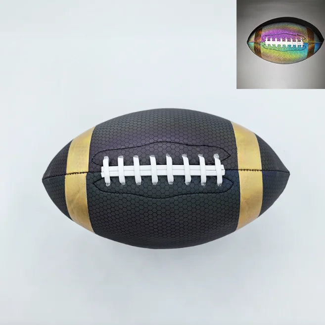 Balón de entrenamiento deportivo de fútbol americano cosido a máquina de cuero Pu, Balón de oliva, regalo para hijo y abuelo, Rugby, partido oficial, tamaño #9