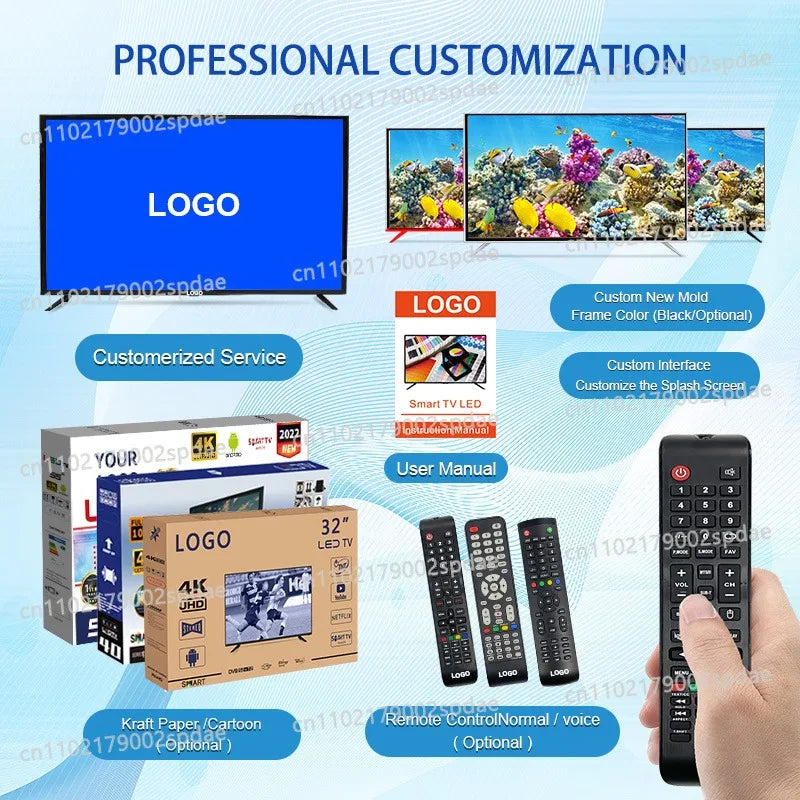 Televisor inteligente de alta definición para el hogar, pantalla HDR10 estable de 32 pulgadas, función de conexión inalámbrica múltiple