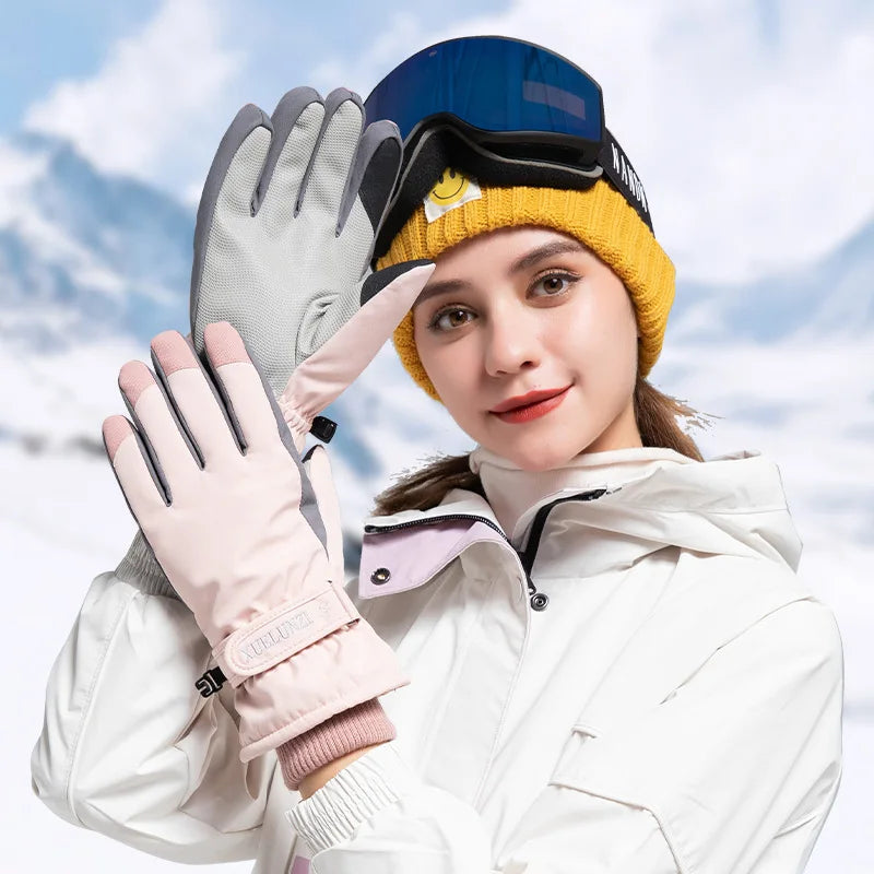 Guantes de esquí y snowboard para hombres y mujeres, motos de nieve, motociclismo, a prueba de viento, impermeables, nieve, invierno, Nuevos