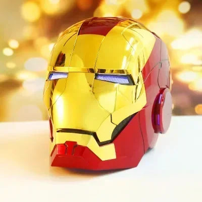 Casco de Iron Man Mk5 de Los Vengadores, Escala 1/1, Usable y Transformable, Apertura y Cierre Eléctrico Activados por Voz, Mk17, Decoración, Regalo