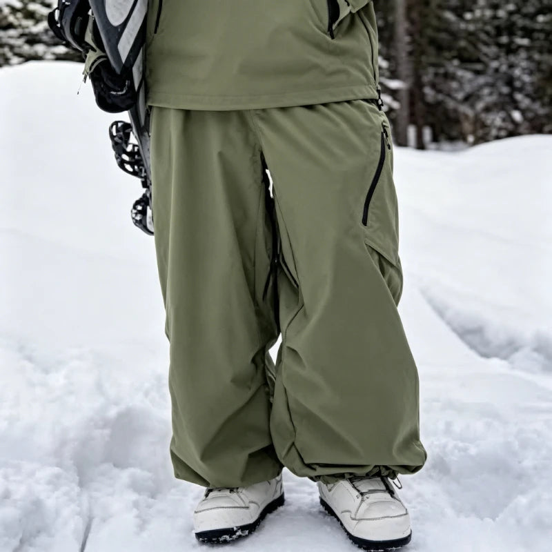 Pantalones de Nieve Holgados para Hombre y Mujer 2026, Pantalones Deportivos para Snowboard y Esquí, Impermeables, Resistentes al Viento, Aislantes, Transpirables para Adultos