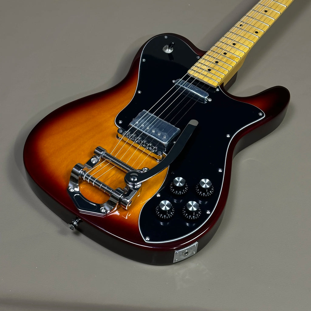 Guitarra eléctrica de alta calidad TL vibrato color Sunburst