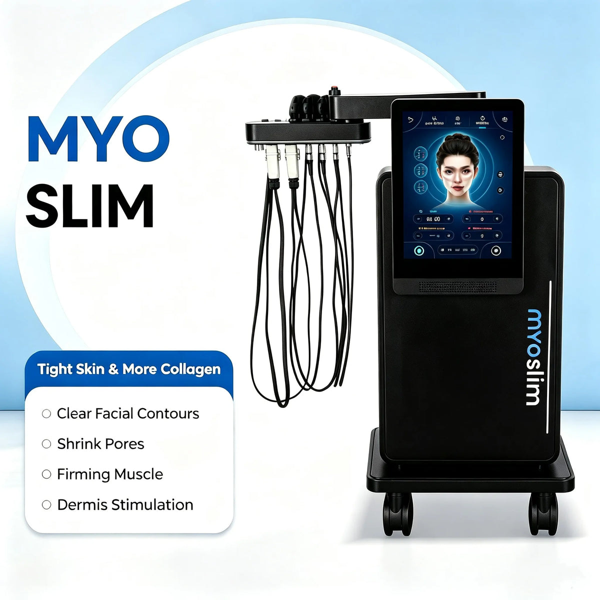 Máquina de Radiofrecuencia Myoslim para Reafirmación de la Piel, Cuidado Facial, Reducción de Poros, Dispositivos de Belleza Profesionales para Salón