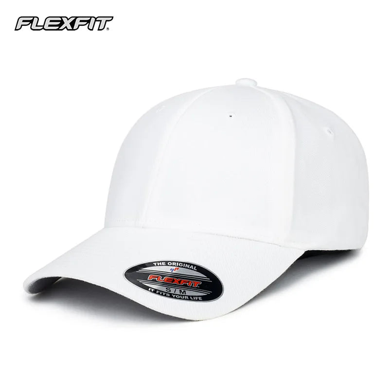 Gorra de béisbol FLEXFIT para hombre, gorra deportiva para exteriores, cierre completo, circunferencia de cabeza grande, ala corta, transpirable, parasol