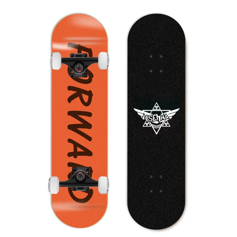 Patineta de Doble Kick para Principiantes, 7 Capas de Madera de Arce, Cuatro Ruedas, Cruiser Urbano, Tabla Completa para Adultos, Hombres, Mujeres y Adolescentes
