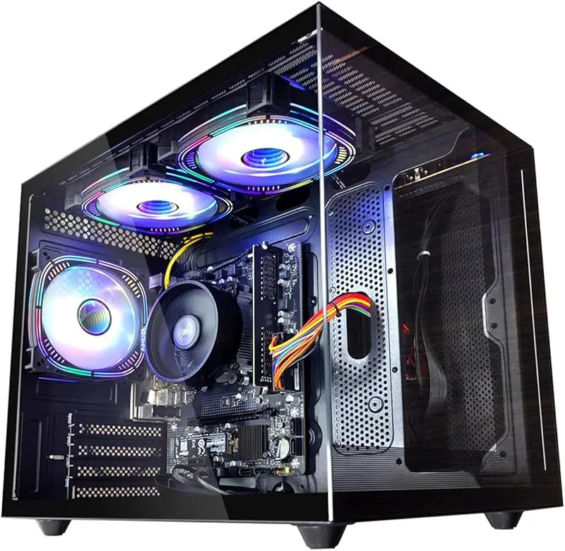 PC para juegos |   Ryzen5 5600GT |   SSD NVMe de 512 GB |   16 GB de RAM |   Torres Preconstruidas con WiFi 6, Computadora de Escritorio Negra