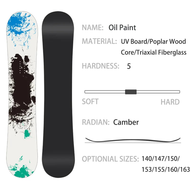 Esquí personalizado Freestyle Carve Freeride Camber Snowboard principiante invierno deportes al aire libre toda la montaña