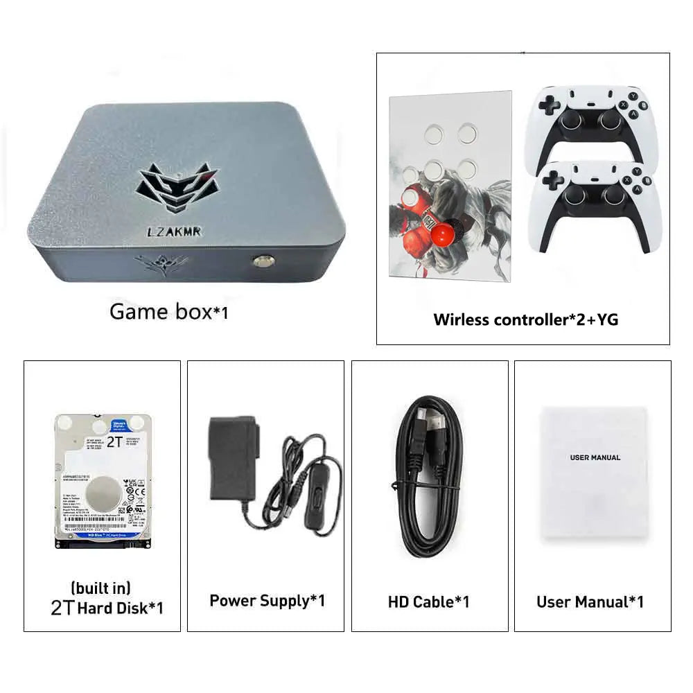 Sistema de Juegos Dual con Windows 11, 2/4 TB, NUEVO, Actualizado, I5-6600 AK1 Pro, con Más de 99999 JUEGOS para PS2, PS3, WII, SS, GAMECUBE, Sega Saturn