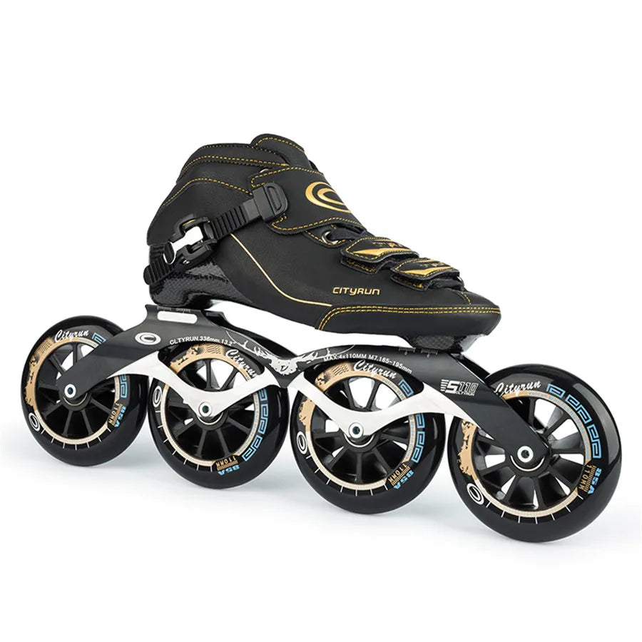 Patines en línea Cityrun Speed, patines de competición profesionales de fibra de carbono, patines de patinaje de carreras de 4 ruedas, Powerslide Similar