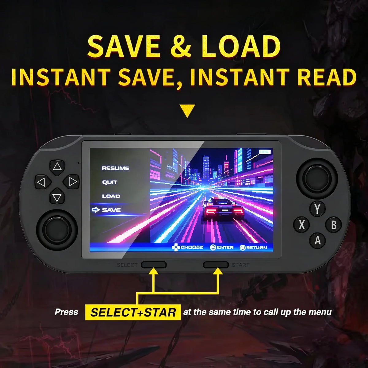 Portable Mini Game Console, 4.5-Inch IPS Screen, over 20,000 Retro Games, Lithium Battery, Lightweight Design, Perfect for Gamin