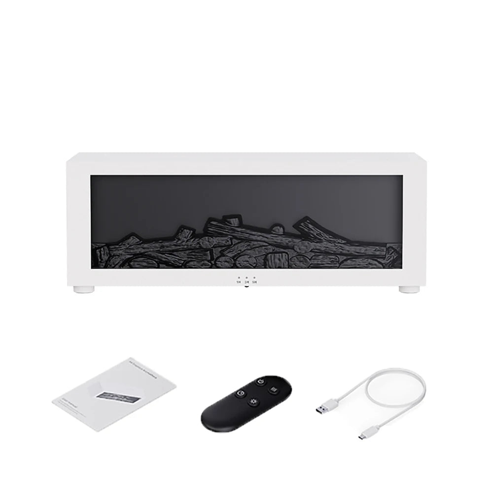 Humidificador de Aroma de aire, humidificador de aceites esenciales, difusor de fragancia de llama, difusor de aromaterapia para el hogar con luz LED y Control remoto