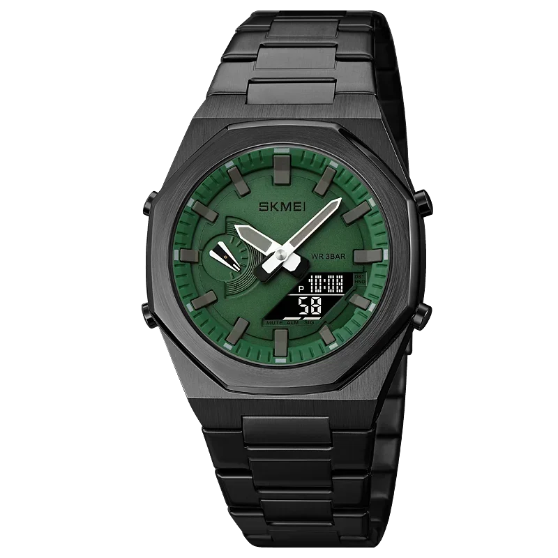 SKMEI 1816 Reloj para hombre, reloj deportivo, de moda, casual, de negocios, de cuarzo, con luz, fecha y resistente al agua