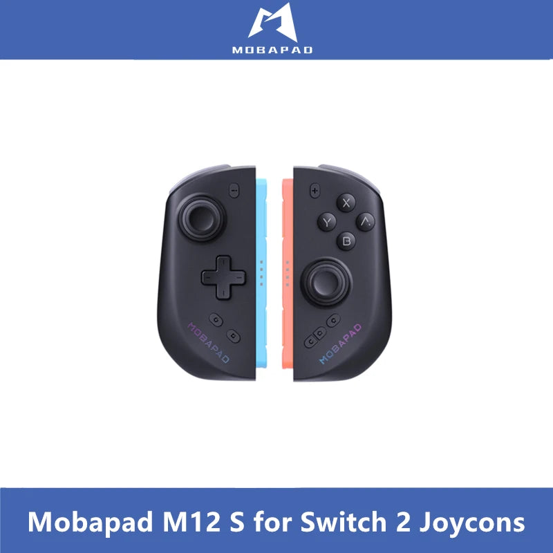Mobapad Negro, Blanco, Gris Gamepa: Los Mejores Controles de Juego de Tercera Parte para Switch 2 Joycons: Mobapad M12 S con Bolsa, Agarre de Carga y Control de Juego