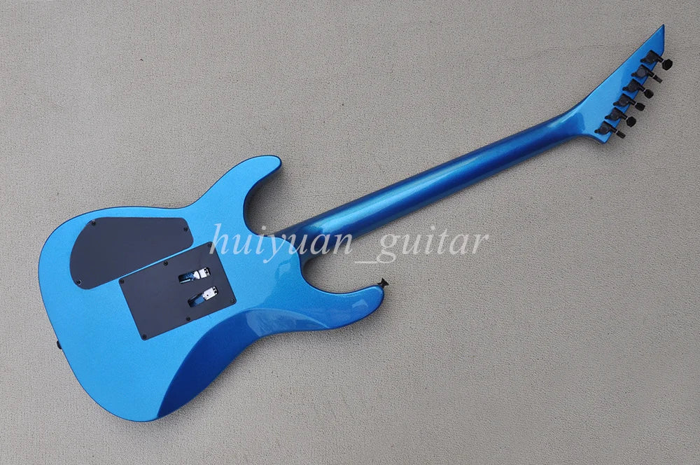 Guitarra Eléctrica Flyoung de 6 Cuerdas Azul JK Floyd con Diapasón de Palisandro de 24 Trastes