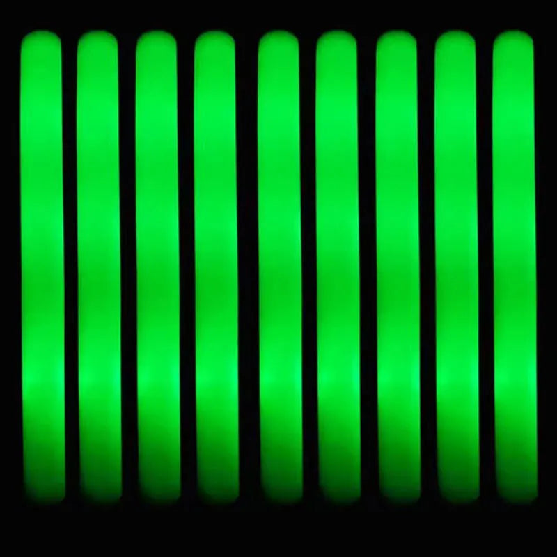 30 Uds. De barras luminosas de espuma con 3 modos, barra luminosa intermitente Led colorida que brilla en la oscuridad, suministros para fiestas para conciertos de Raves de boda