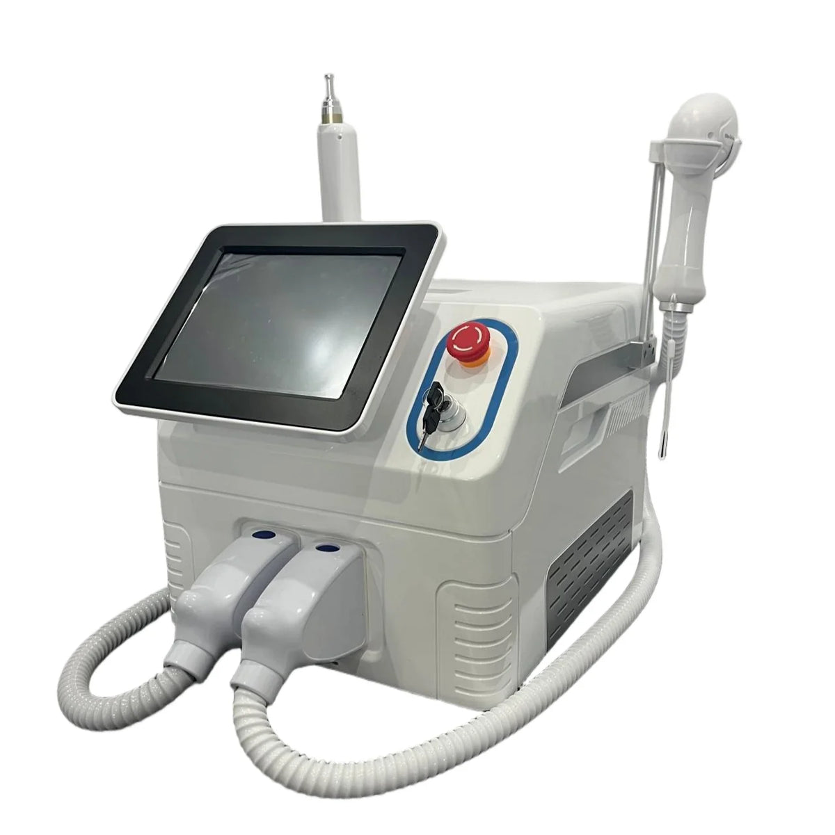 Máquina Láser Pico Profesional 2 en 1 para Eliminación de Tatuajes y Depilación Permanente con Sistema de Enfriamiento por Hielo