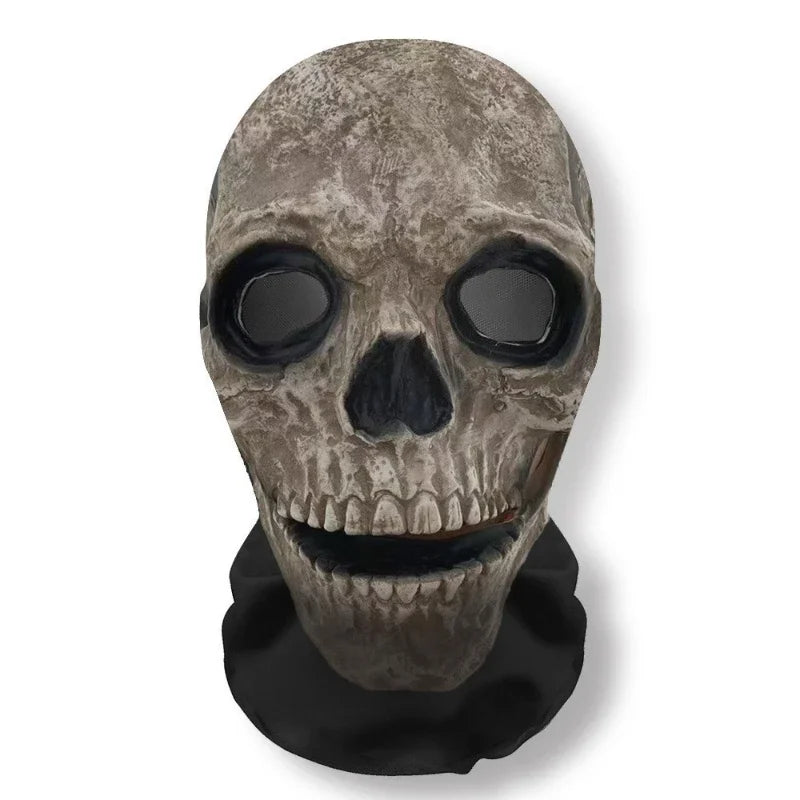 Máscara de cara de fantasma de Halloween impresa en 3D, máscara de malla elástica de cara completa, tocado de juego de rol de calavera, pasamontañas de terror para cosplay de Halloween