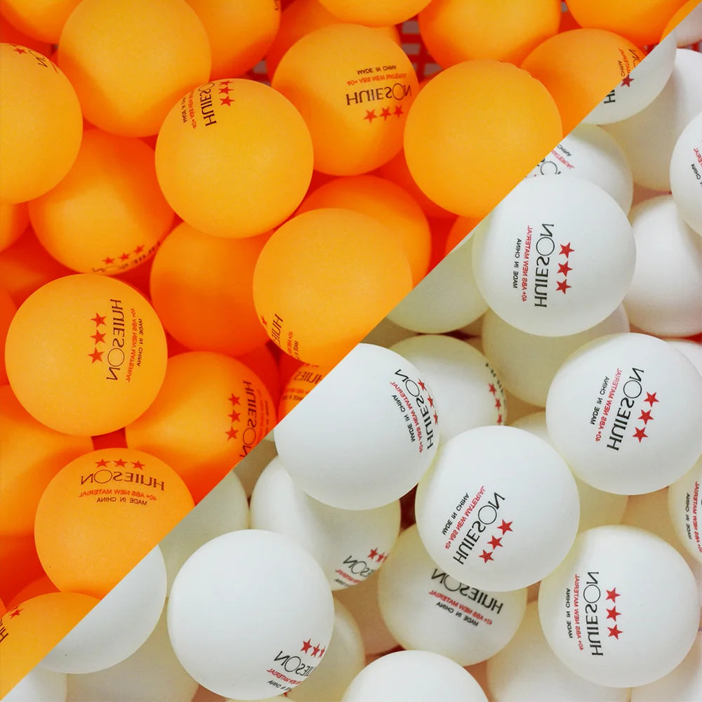 10 Uds Huieson nuevas pelotas de tenis de mesa de plástico ABS 3 estrellas 2,8g 40 +mm pelotas de Ping Pong para pelotas de entrenamiento de partido