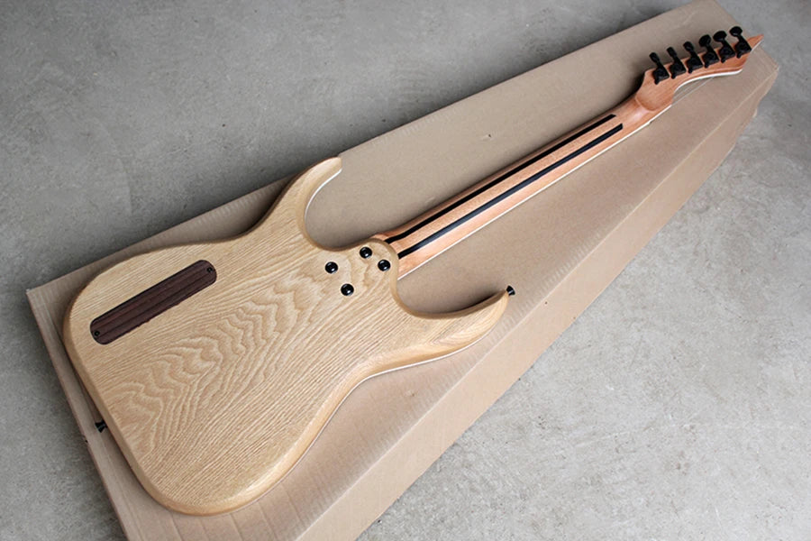 Flyoung-guitarra eléctrica negra mate de 6 cuerdas con puente fijo, oferta personalizada