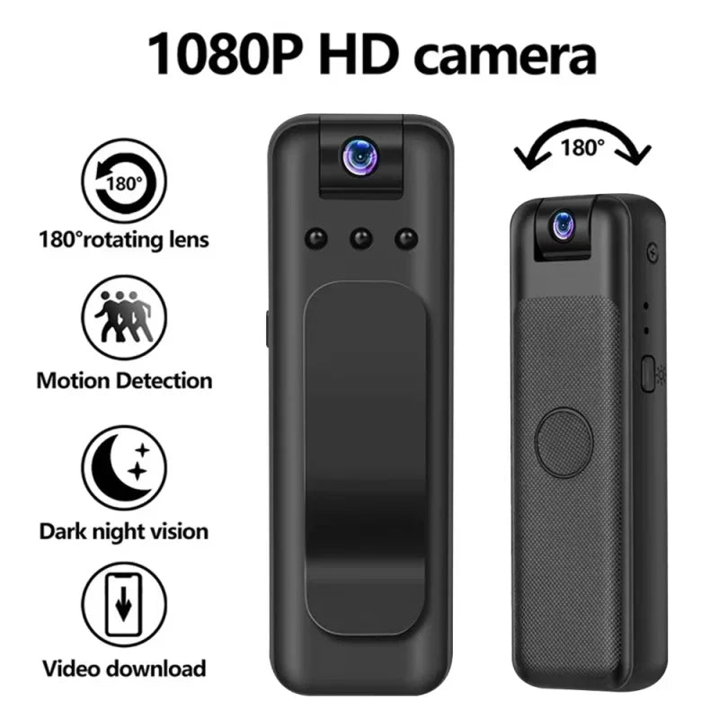 Mini cámara HD 1080P, grabadora de vídeo Digital pequeña y portátil, videocámara de vigilancia, vídeo de visión nocturna para cámara corporal de policía, infrarrojos