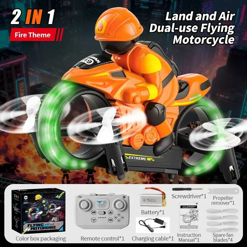 JJRCH141 2-in-1 Remote Control Car, Remote Control Aircraft, 360-Degree Rotation, Headless Mode, Children's Electric Aircraft