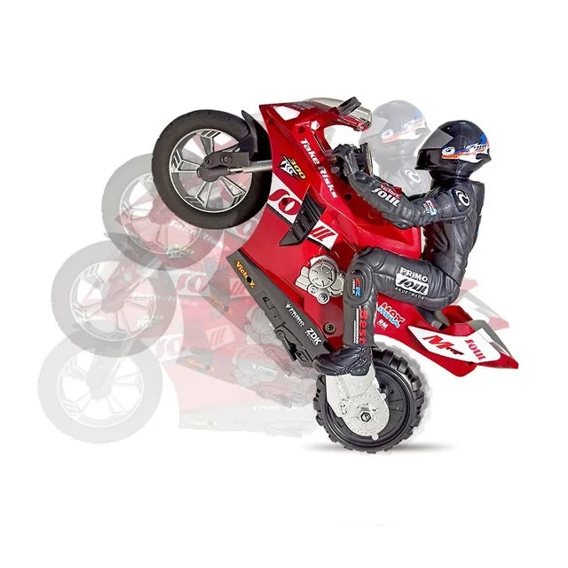 High Speed Drifting Remote Control Motorcycle Automatic Balance Stunt Stand In Place Rotation Shockproof Electric RC Toy For Kid