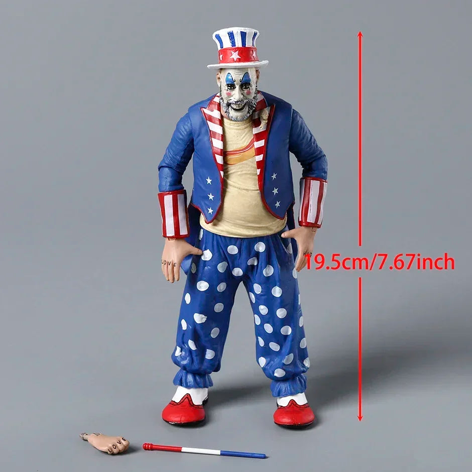 Reel House Of 1000 Corpses 20th Anniv. Capitán Figura de acción coleccionable Spaulding Otis Driftwood de 7 pulgadas