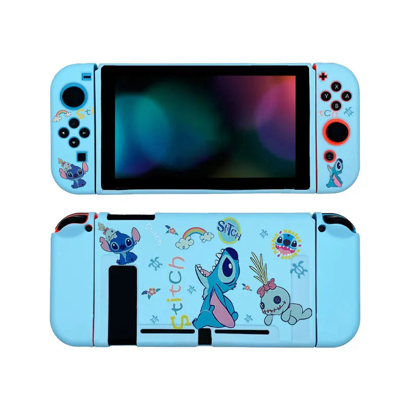 Funda de dibujos animados de Anime para Nintendo Switch Oled, consola de juegos Joy Con, carcasa protectora de silicona TPU suave, accesorios