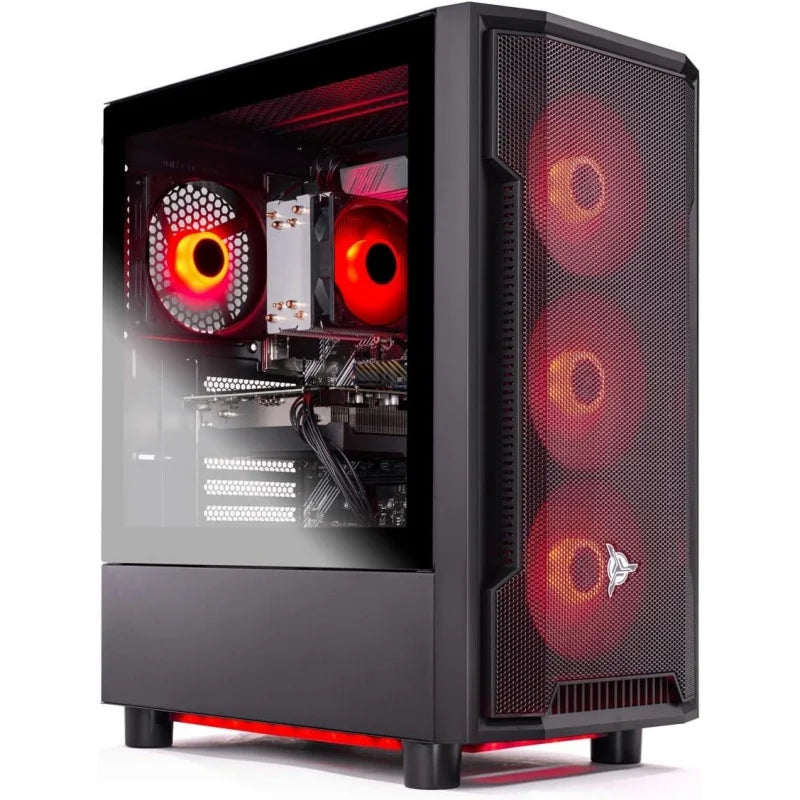 PC de Escritorio para Juegos Shadow, Ryzen 5 9600X 3.9 Ghz (5.4GHz Turbo), RX 9060 XT 8GB, SSD NVMe Gen4 de 1TB, 16GB de RAM DDR5 600