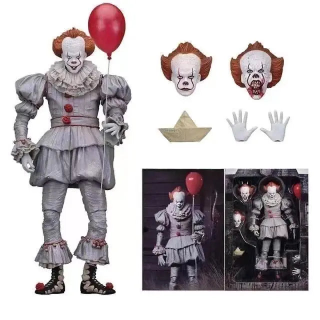 Figura de acción Neca It Pennywise Joker Reborn Moonlight Edición Limitada Modelo de muñeco coleccionable de terror de lujo Regalo para fans de películas