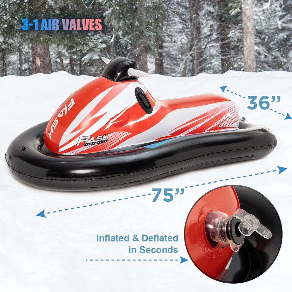 Tobogán de Nieve de PVC para Diversión Invernal, Actividades al Aire Libre, Motos de Nieve Inflables, Trineos de Nieve