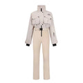 Traje de Esquí de una Pieza Color Caqui para Mujer, con Costuras Selladas 3L, Impermeable, Térmico, Ajustado, para Snowboard