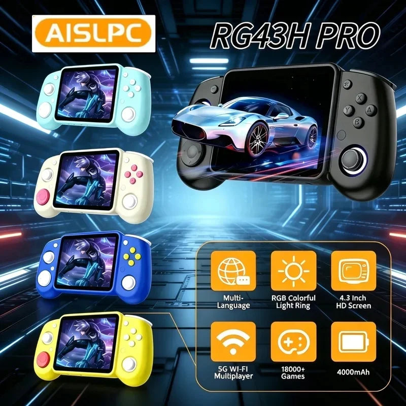 Nueva consola de juegos retro de bolsillo, pantalla HD de 3,5 pulgadas, joysticks duales, salida de TV, batería de gran capacidad, reproductor portátil de juegos arcade